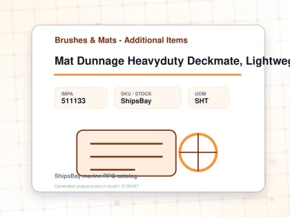 Mat Dunnage Heavyduty Deckmate, Lightweght T:15mm 400x400mm - Brushes & Mats - Additional Items - IMPA 511133 - UOM SHT