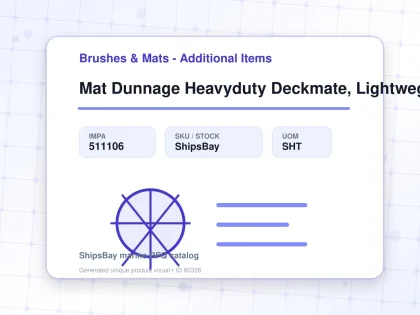 Mat Dunnage Heavyduty Deckmate, Lightweght T:18mm 300x300mm - Brushes & Mats - Additional Items - IMPA 511106 - UOM SHT