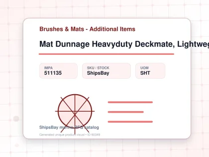 Mat Dunnage Heavyduty Deckmate, Lightweght T:18mm 500x500mm - Brushes & Mats - Additional Items - IMPA 511135 - UOM SHT
