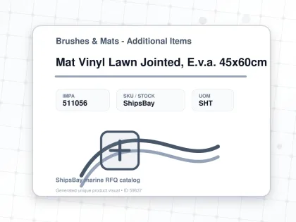 Mat Vinyl Lawn Jointed, E.v.a. 45x60cm - Brushes & Mats - Additional Items - IMPA 511056 - UOM SHT