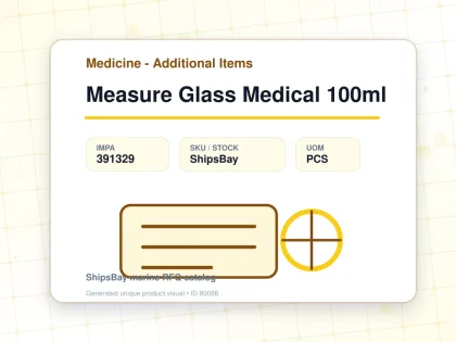 Measure Glass Medical 100ml - Medicine - Additional Items - IMPA 391329 - UOM PCS
