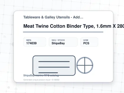 Meat Twine Cotton Binder Type, 1.6mm X 280mtr - Tableware & Galley Utensils - Additional Items - IMPA 174039 - UOM PCS