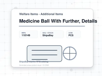 Medicine Ball With Further, Details - Welfare Items - Additional Items - IMPA 110149 - UOM PCS