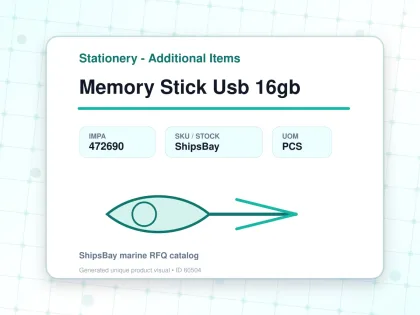 Memory Stick Usb 16gb - Stationery - Additional Items - IMPA 472690 - UOM PCS