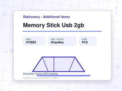 Memory Stick Usb 2gb - Stationery - Additional Items - IMPA 472683 - UOM PCS