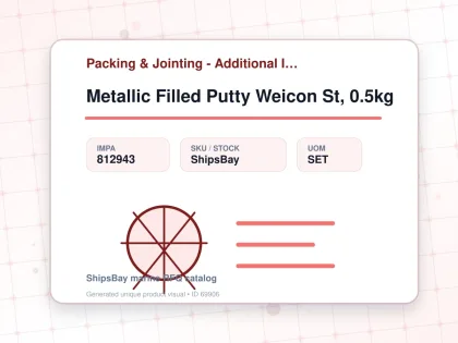 Metallic Filled Putty Weicon St, 0.5kg - Packing & Jointing - Additional Items - IMPA 812943 - UOM SET