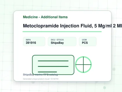 Metoclopramide Injection Fluid, 5 Mg/ml 2 Ml Ampoule - Medicine - Additional Items - IMPA 391916 - UOM PCS
