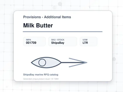Milk Butter - Provisions - Additional Items - IMPA 001709 - UOM LTR