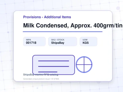 Milk Condensed, Approx. 400grm/tin - Provisions - Additional Items - IMPA 001718 - UOM KGS