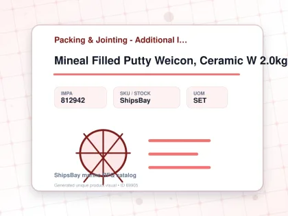 Mineal Filled Putty Weicon, Ceramic W 2.0kg - Packing & Jointing - Additional Items - IMPA 812942 - UOM SET