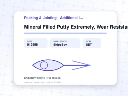 Mineral Filled Putty Extremely, Wear Resistant Weicon Wp 10kg - Packing & Jointing - Additional Items - IMPA 812958 - UOM SET