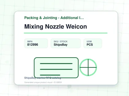 Mixing Nozzle Weicon - Packing & Jointing - Additional Items - IMPA 812996 - UOM PCS