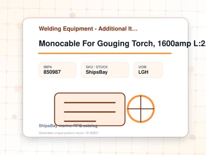 Monocable For Gouging Torch, 1600amp L:2.35mtr - Welding Equipment - Additional Items - IMPA 850987 - UOM LGH