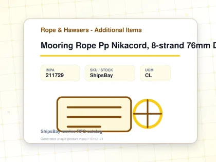 Mooring Rope Pp Nikacord, 8-strand 76mm Dia X 220mtr - Rope & Hawsers - Additional Items - IMPA 211729 - UOM CL