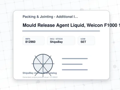 Mould Release Agent Liquid, Weicon F1000 1ltr - Packing & Jointing - Additional Items - IMPA 812960 - UOM SET