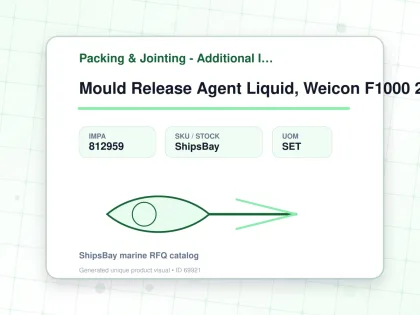 Mould Release Agent Liquid, Weicon F1000 250ml - Packing & Jointing - Additional Items - IMPA 812959 - UOM SET