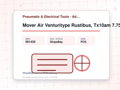Mover Air Venturitype Rustibus, Tx10am 7.75m3/min@5.5bar - Pneumatic & Electrical Tools - Additional Items - IMPA 591435 - UOM PCS