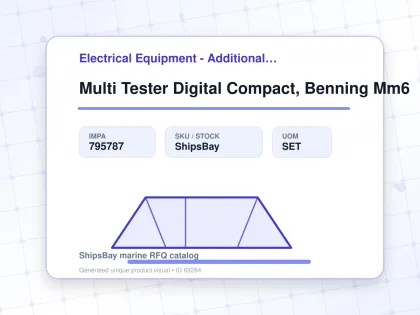 Multi Tester Digital Compact, Benning Mm6 - Electrical Equipment - Additional Items - IMPA 795787 - UOM SET