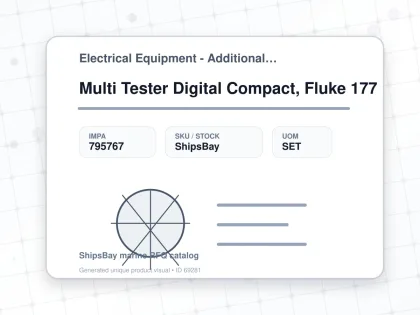Multi Tester Digital Compact, Fluke 177 - Electrical Equipment - Additional Items - IMPA 795767 - UOM SET