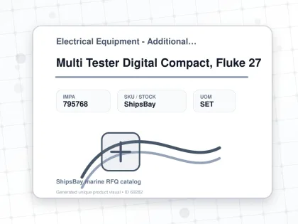 Multi Tester Digital Compact, Fluke 27 - Electrical Equipment - Additional Items - IMPA 795768 - UOM SET
