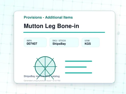Mutton Leg Bone-in - Provisions - Additional Items - IMPA 007407 - UOM KGS