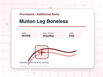 Mutton Leg Boneless - Provisions - Additional Items - IMPA 007408 - UOM KGS