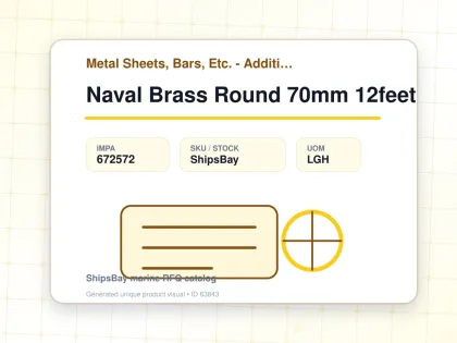 Naval Brass Round 70mm 12feet - Metal Sheets, Bars, Etc. - Additional Items - IMPA 672572 - UOM LGH