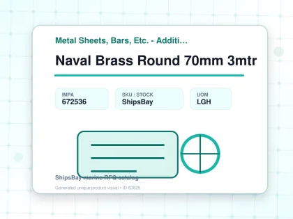 Naval Brass Round 70mm 3mtr - Metal Sheets, Bars, Etc. - Additional Items - IMPA 672536 - UOM LGH