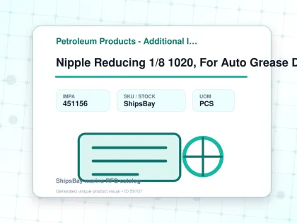 Nipple Reducing 1/8 1020, For Auto Grease Dispenser - Petroleum Products - Additional Items - IMPA 451156 - UOM PCS