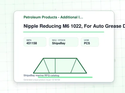 Nipple Reducing M6 1022, For Auto Grease Dispenser - Petroleum Products - Additional Items - IMPA 451158 - UOM PCS