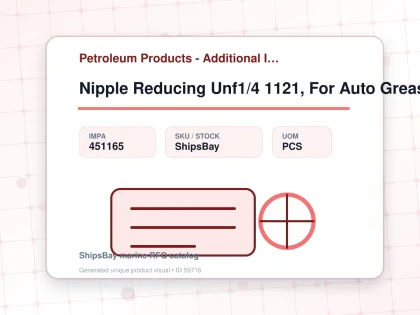Nipple Reducing Unf1/4 1121, For Auto Grease Dispenser - Petroleum Products - Additional Items - IMPA 451165 - UOM PCS