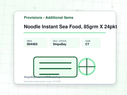 Noodle Instant Sea Food, 85grm X 24pkt - Provisions - Additional Items - IMPA 004463 - UOM CT