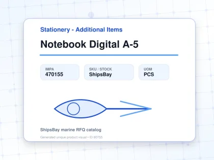Notebook Digital A-5 - Stationery - Additional Items - IMPA 470155 - UOM PCS