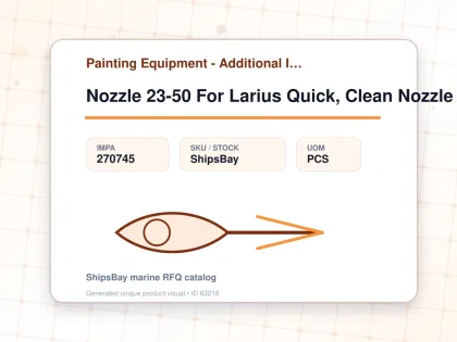 Nozzle 23-50 For Larius Quick, Clean Nozzle - Painting Equipment - Additional Items - IMPA 270745 - UOM PCS