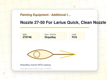 Nozzle 27-50 For Larius Quick, Clean Nozzle - Painting Equipment - Additional Items - IMPA 270746 - UOM PCS