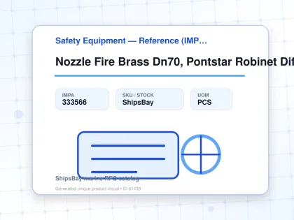 Nozzle Fire Brass Dn70, Pontstar Robinet Diffuseur - Safety Equipment — Reference (IMPA) - IMPA 333566 - UOM PCS