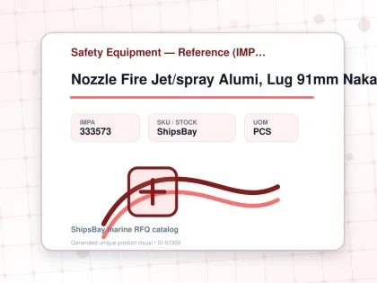 Nozzle Fire Jet/spray Alumi, Lug 91mm Nakajima 2-1/2"(65a) - Safety Equipment — Reference (IMPA) - IMPA 333573 - UOM PCS