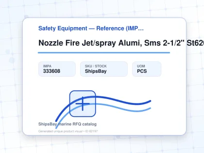 Nozzle Fire Jet/spray Alumi, Sms 2-1/2" St62010 - Safety Equipment — Reference (IMPA) - IMPA 333608 - UOM PCS