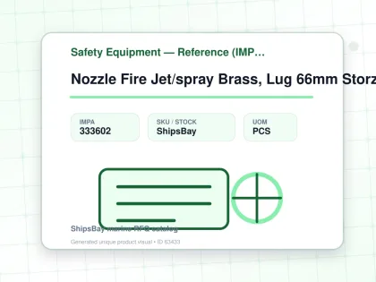 Nozzle Fire Jet/spray Brass, Lug 66mm Storz-c 2" St500012 - Safety Equipment — Reference (IMPA) - IMPA 333602 - UOM PCS