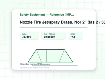 Nozzle Fire Jet/spray Brass, Nor 2" (las 2 / 50a) St250011 - Safety Equipment — Reference (IMPA) - IMPA 333580 - UOM PCS