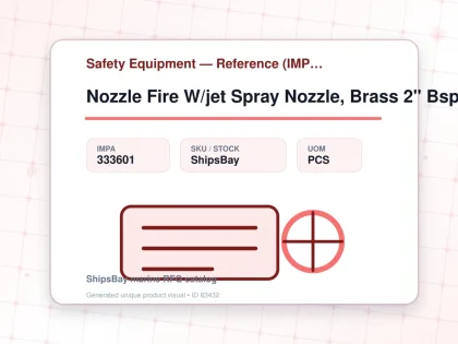 Nozzle Fire W/jet Spray Nozzle, Brass 2" Bsp Male St49527 - Safety Equipment — Reference (IMPA) - IMPA 333601 - UOM PCS