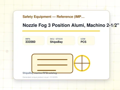 Nozzle Fog 3 Position Alumi, Machino 2-1/2" (65a) - Safety Equipment — Reference (IMPA) - IMPA 333560 - UOM PCS