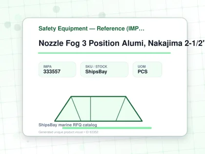 Nozzle Fog 3 Position Alumi, Nakajima 2-1/2" (65a) - Safety Equipment — Reference (IMPA) - IMPA 333557 - UOM PCS