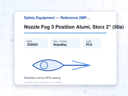 Nozzle Fog 3 Position Alumi, Storz 2" (50a) - Safety Equipment — Reference (IMPA) - IMPA 333553 - UOM PCS