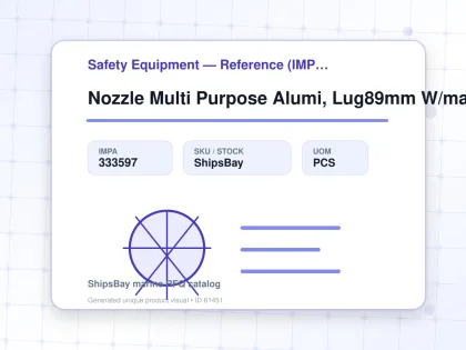 Nozzle Multi Purpose Alumi, Lug89mm W/manshield Storz-b 3" - Safety Equipment — Reference (IMPA) - IMPA 333597 - UOM PCS