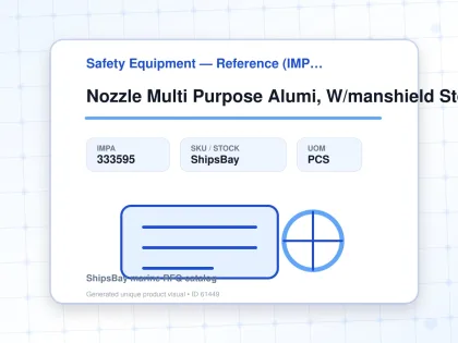 Nozzle Multi Purpose Alumi, W/manshield Storz-c Lug66mm 2" - Safety Equipment — Reference (IMPA) - IMPA 333595 - UOM PCS