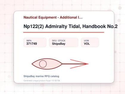 Np122(2) Admiralty Tidal, Handbook No.2 - Nautical Equipment - Additional Items - IMPA 371749 - UOM VOL