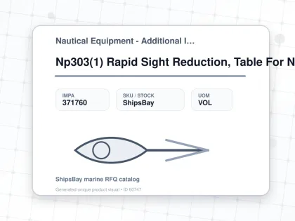 Np303(1) Rapid Sight Reduction, Table For Navigation - Nautical Equipment - Additional Items - IMPA 371760 - UOM VOL