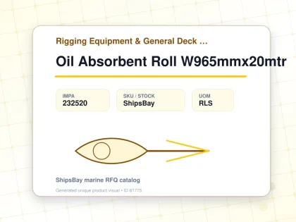 Oil Absorbent Roll W965mmx20mtr - Rigging Equipment & General Deck Items - Additional Items - IMPA 232520 - UOM RLS