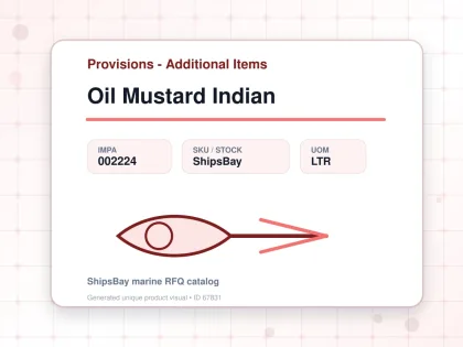 Oil Mustard Indian - Provisions - Additional Items - IMPA 002224 - UOM LTR